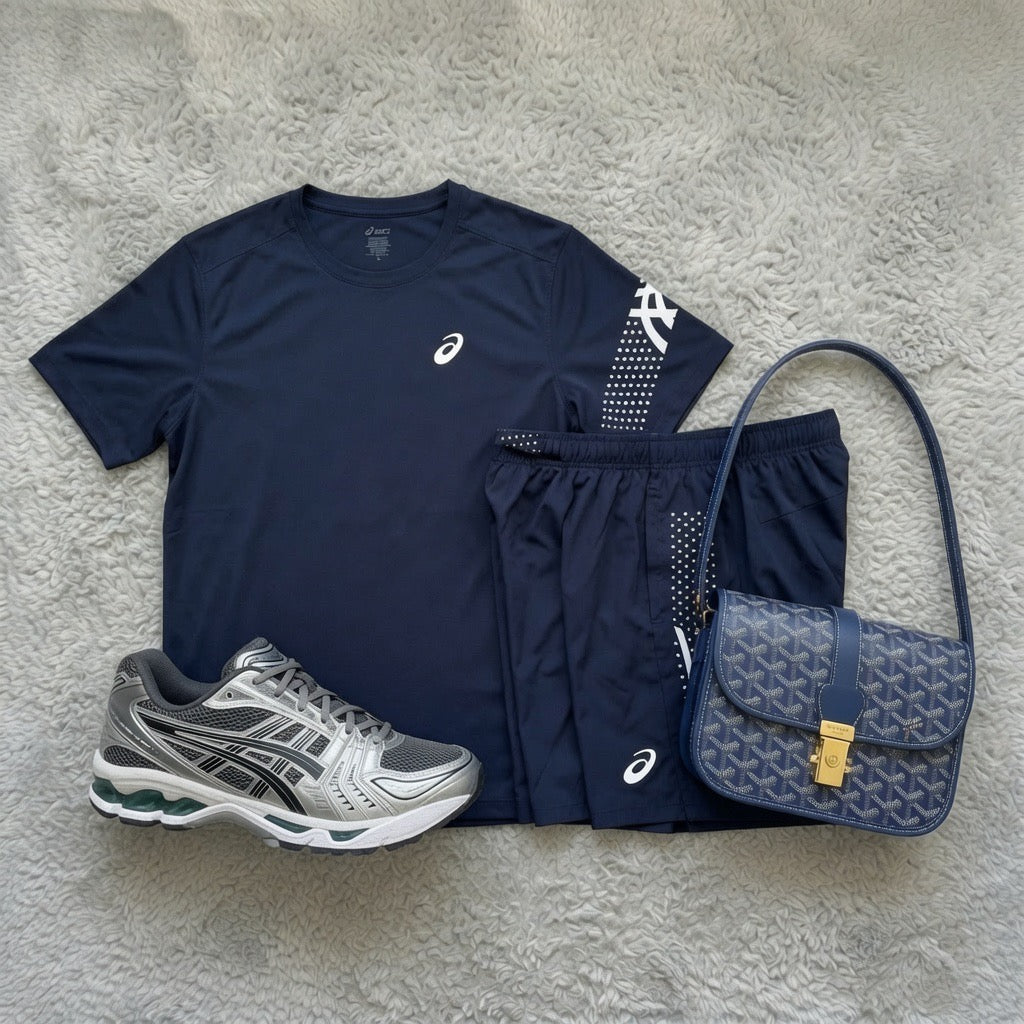 Navy Bag and Shoe Set