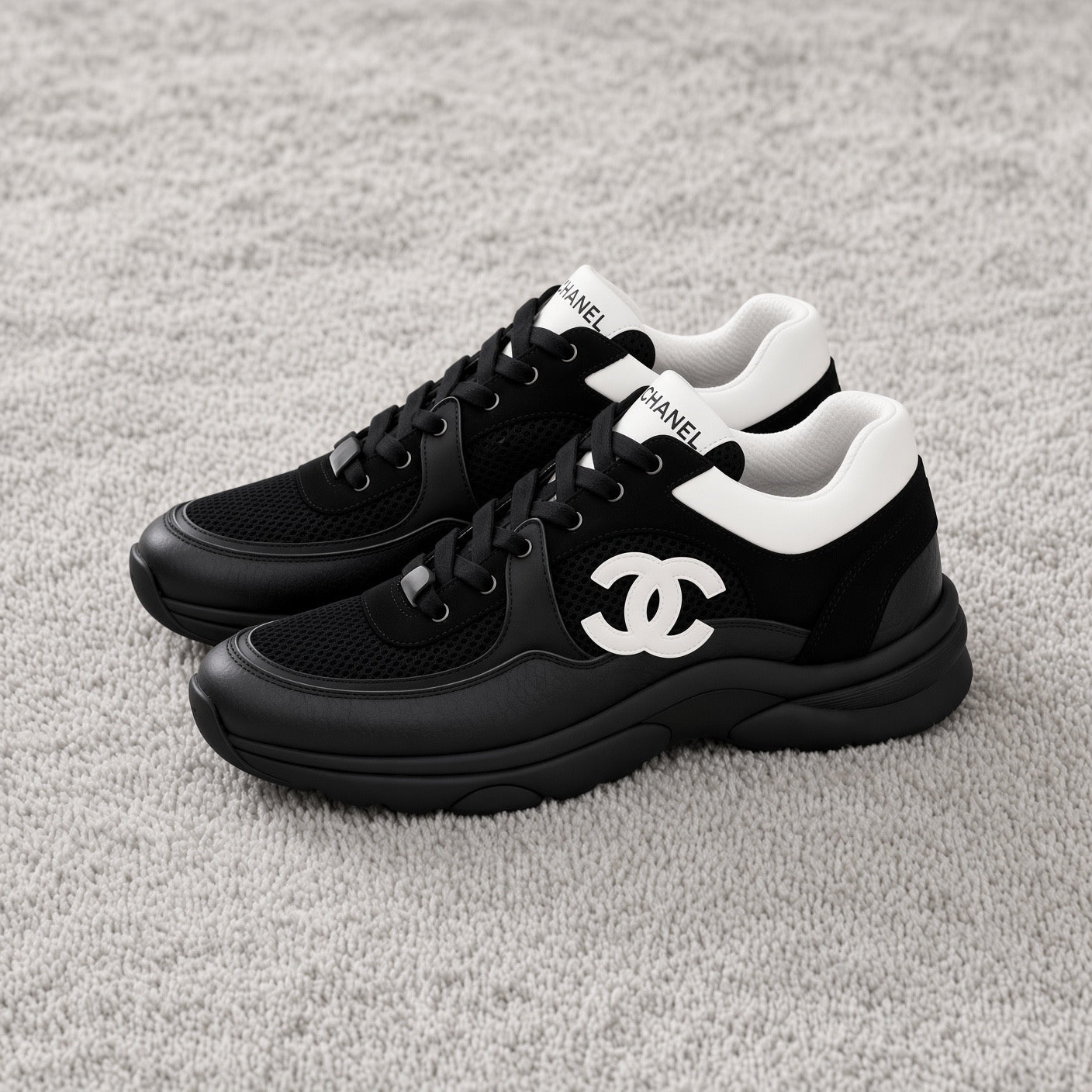 Black Chanel Runners