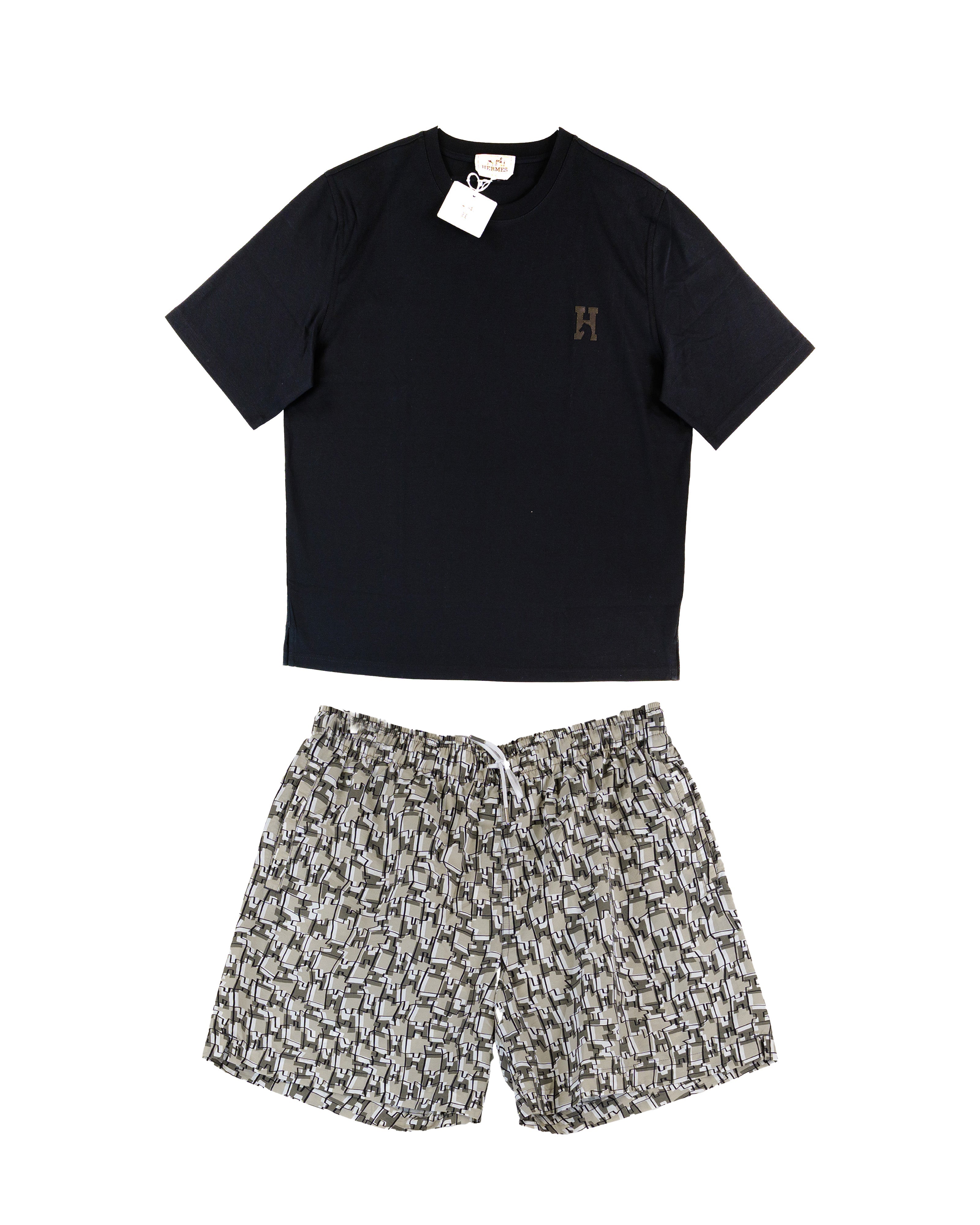 Hermes T-Shirt & Swim Shorts Set