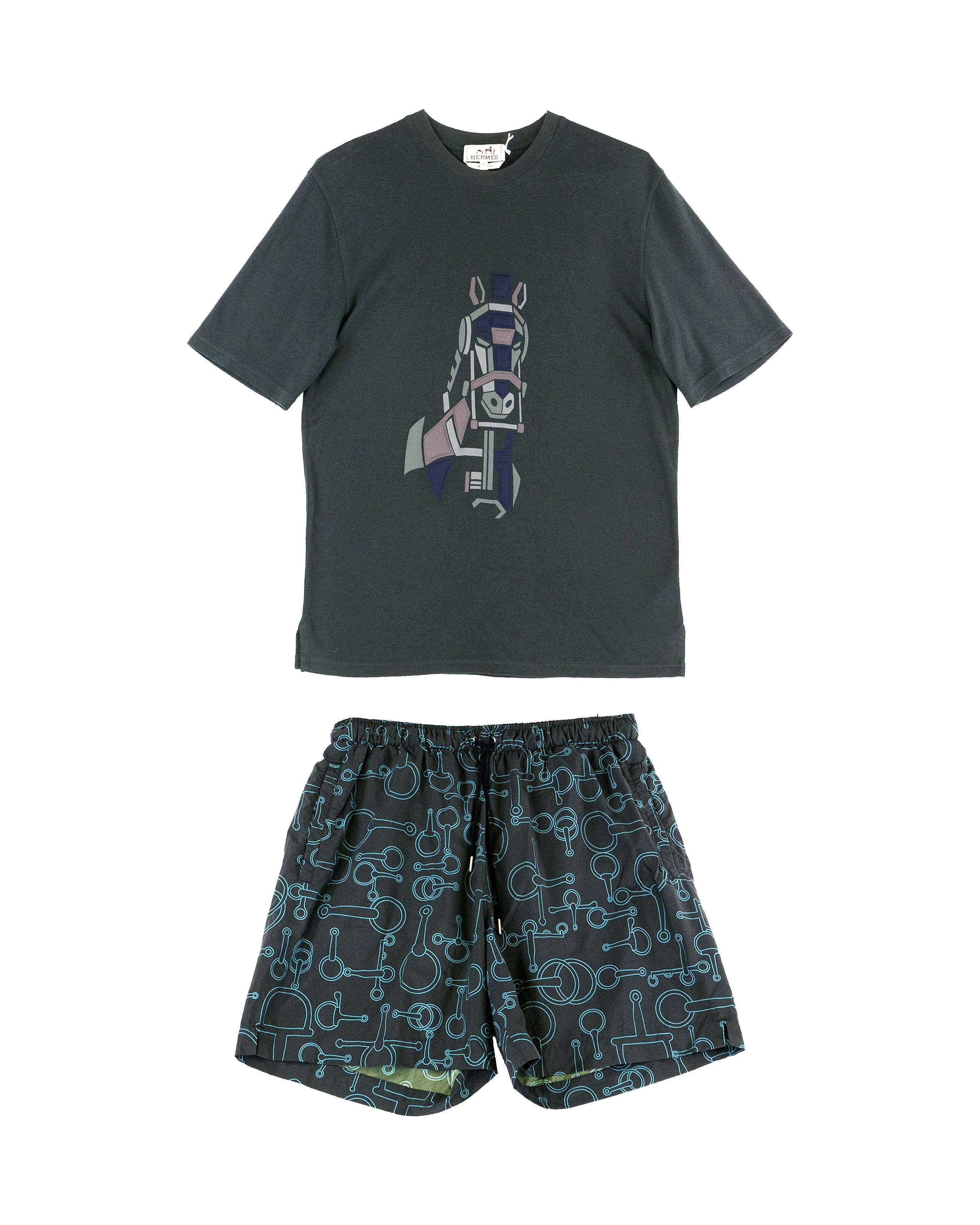 Hermes T-Shirt & Swim Shorts Set