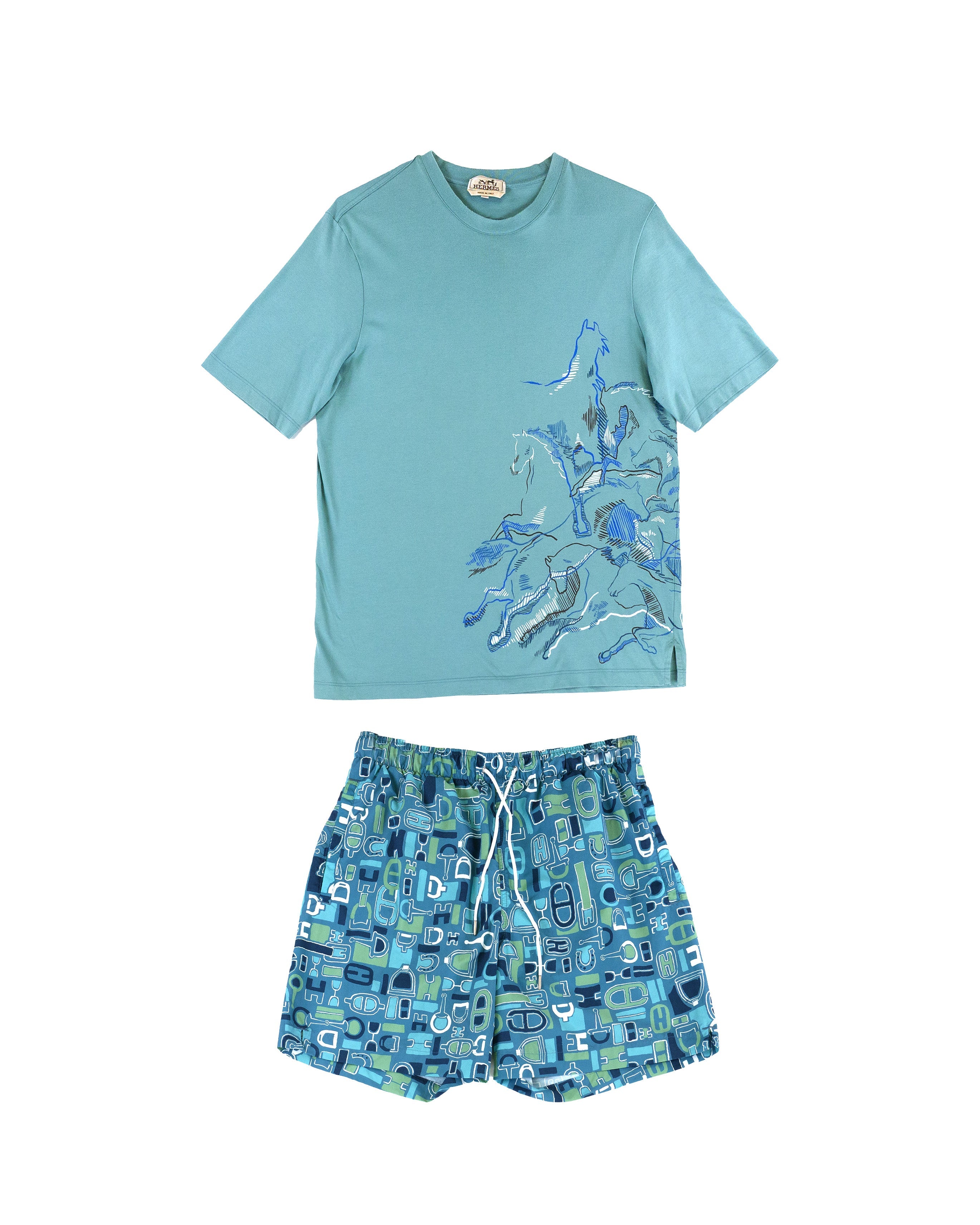Hermes T-Shirt & Swim Shorts Set