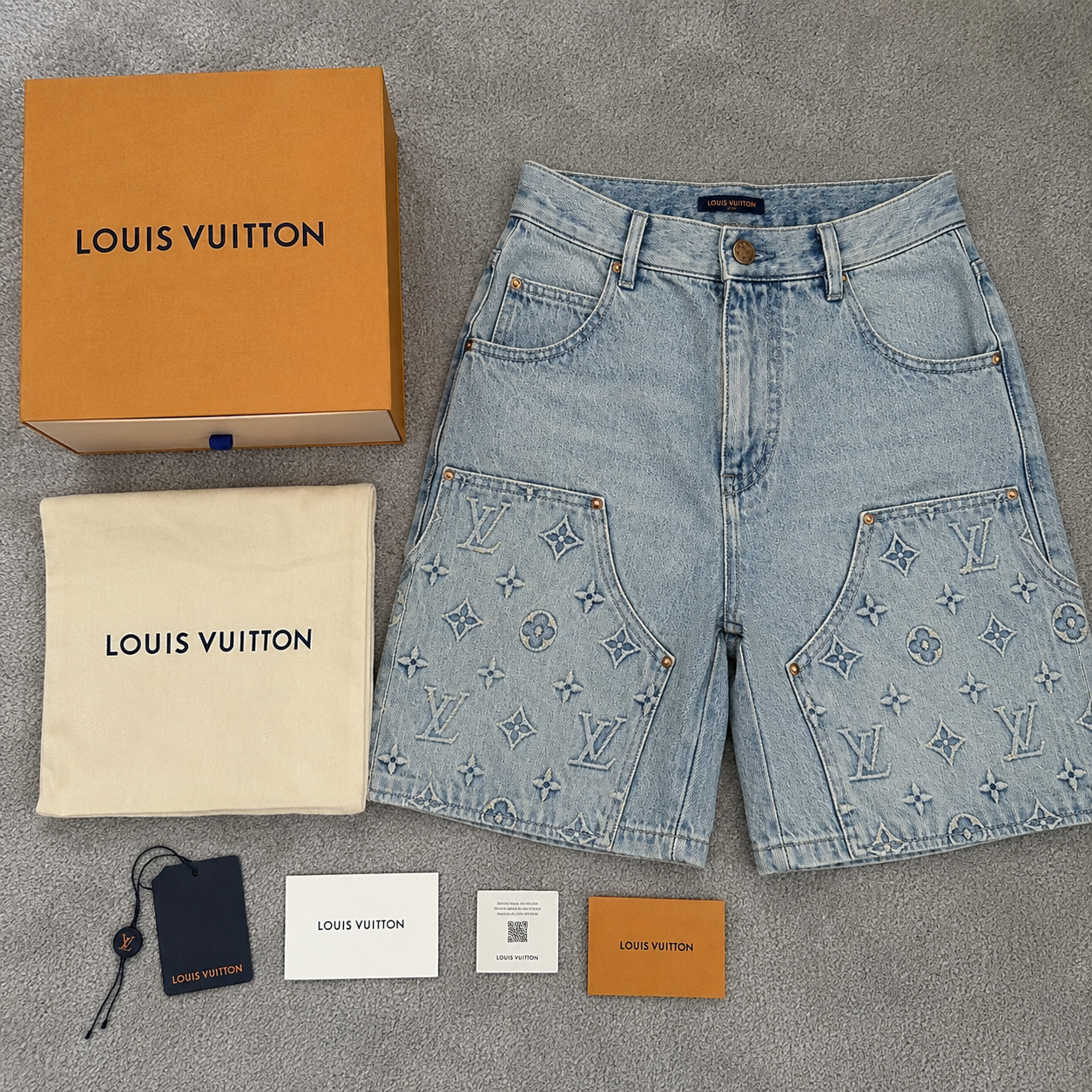 Denim LV Carpenter Shorts