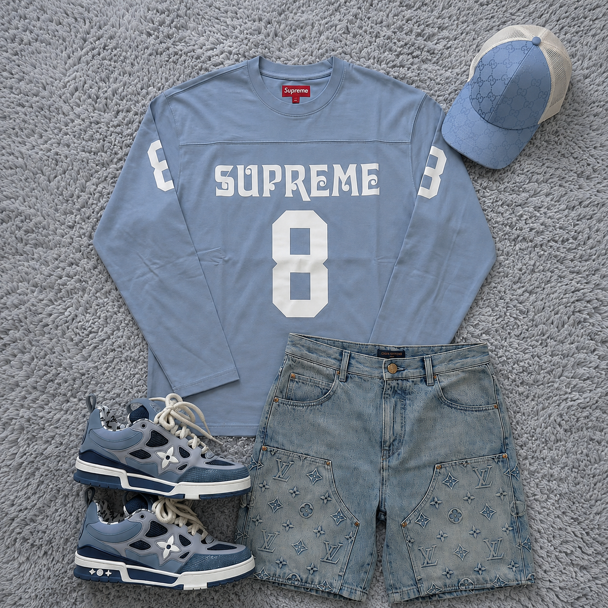 Denim Short Set