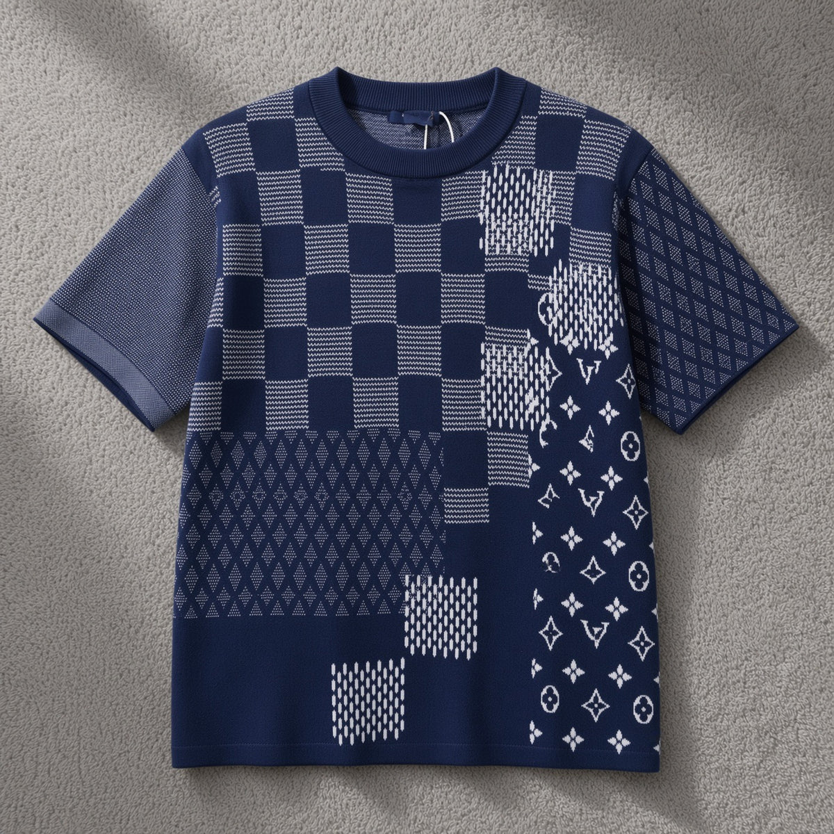 Blue LV Monogram T