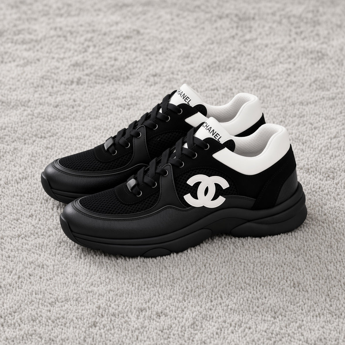 Black Chanel Runners